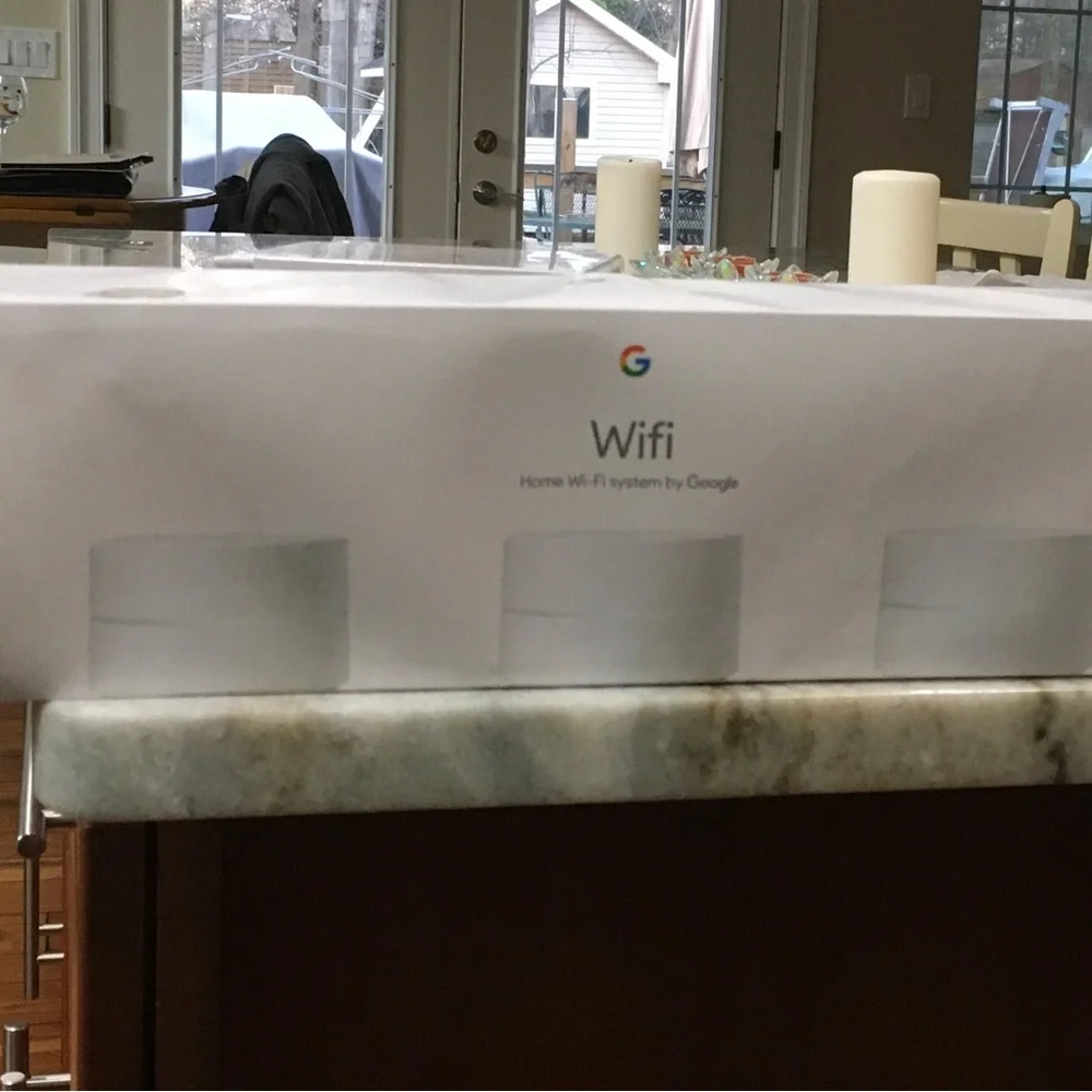Google WiFi - AC1200 Mesh WiFi System 3 pack Router whole house 4500 sq ft in